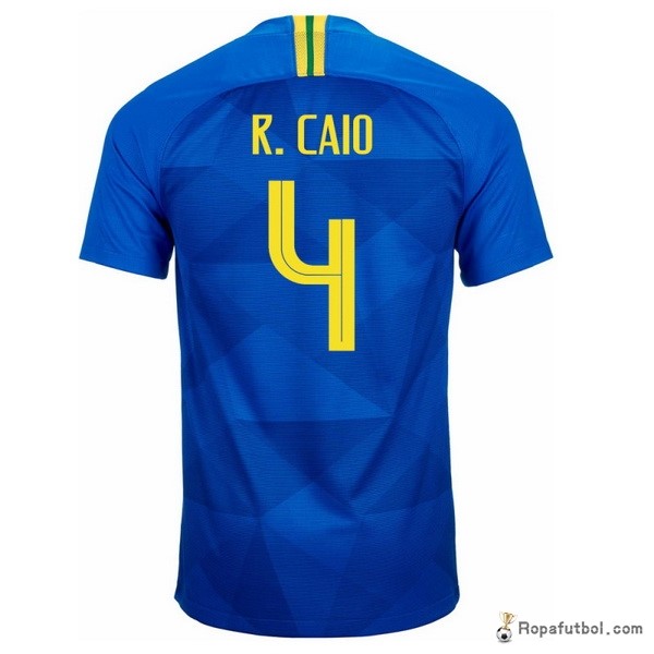 Camiseta Brasil Replica Segunda Ropa R.Caio 2018 Azul